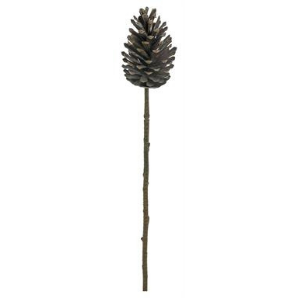 TALLO DECORATIVO CON 1 PIÑA DE PINO EN TONO NATURAL MED:68 CM