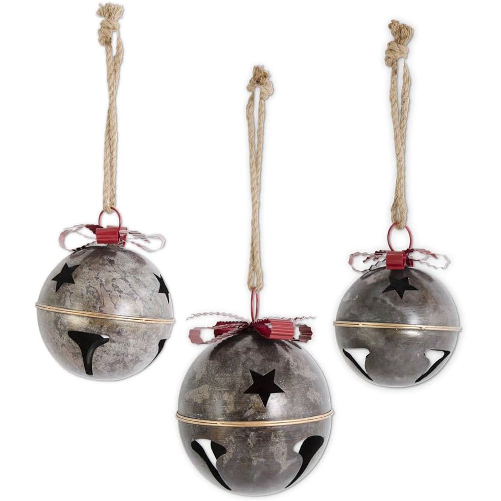 SET DE 3 CASCABELES METAL OSCURO CON MOÑO