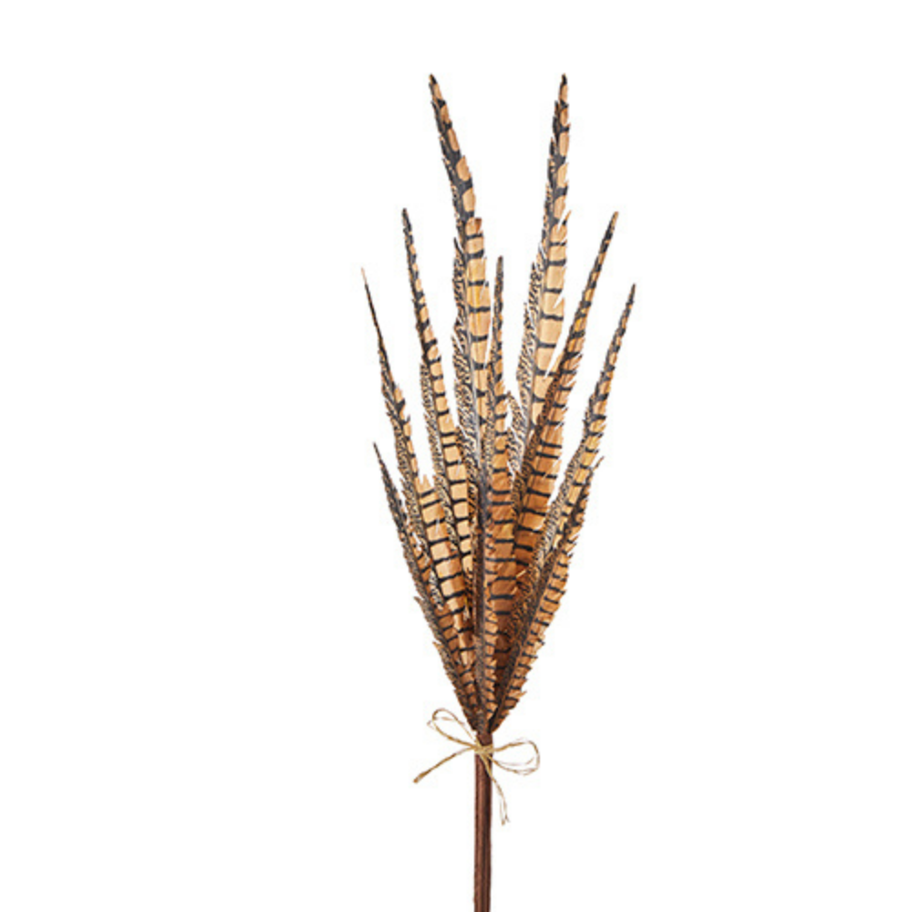 PAQUETE DE PLUMAS CAFE MED:76 CM