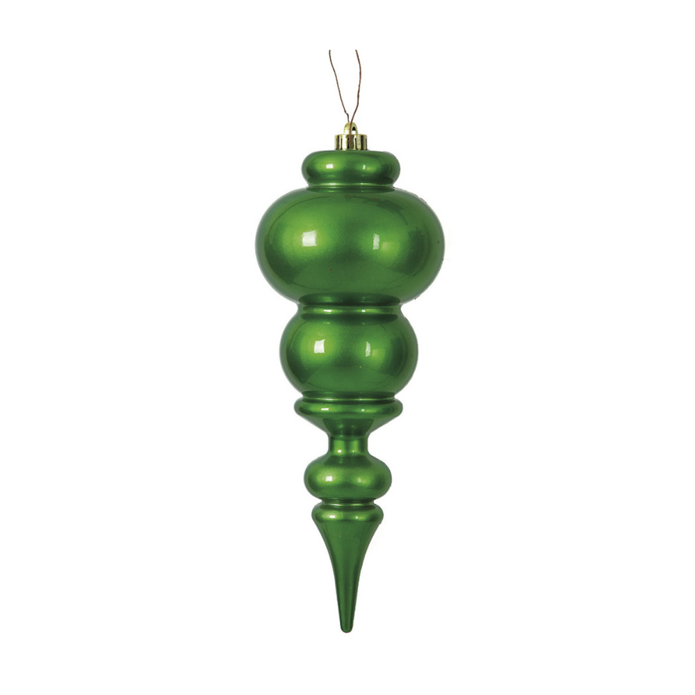 ESFERA FINIAL INASTILLABLE EN TONO VERDE MED:40 CM