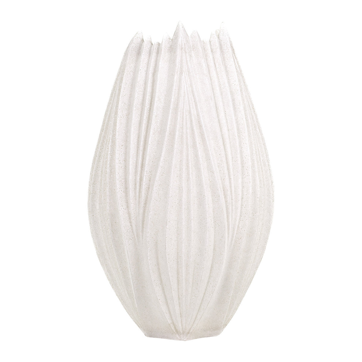 JARRON DECORATIVO CON TEXTURA EN TONO CREMA MED:56 CM