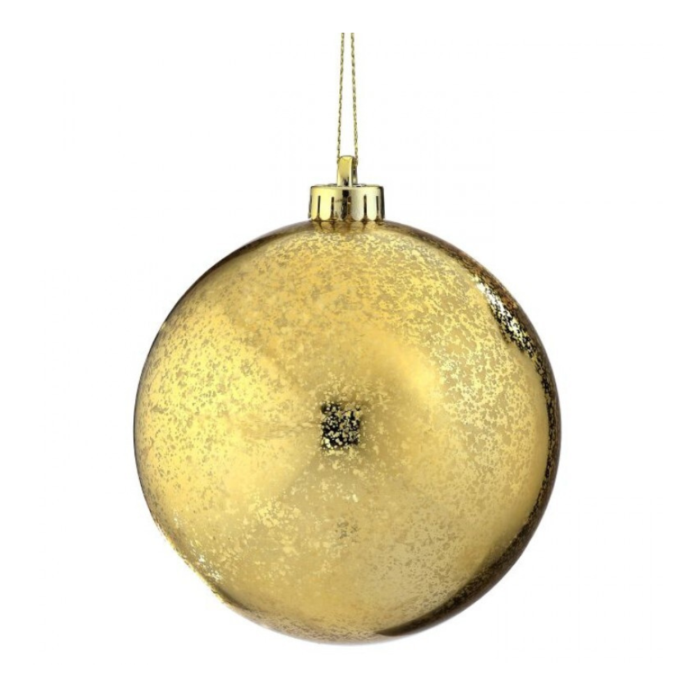 ESFERA BRILLANTE MERCURIO COLOR DORADO 20 CM