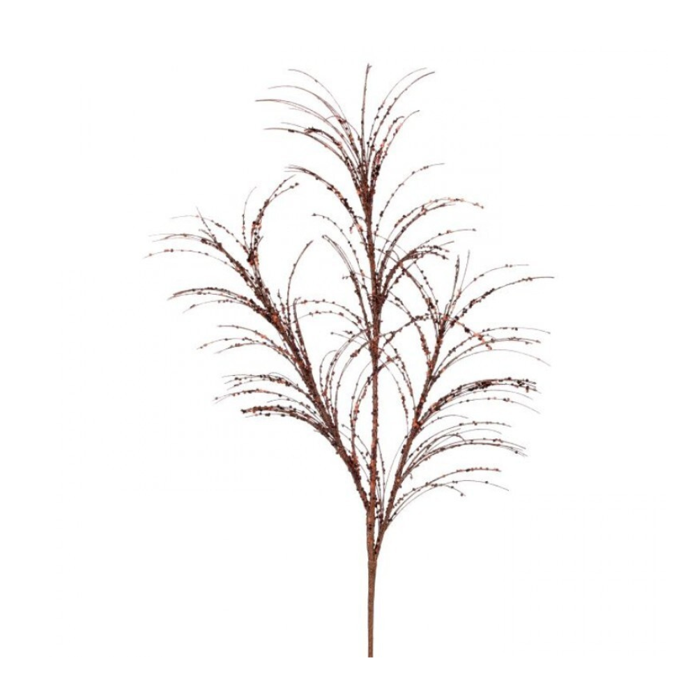 PAMPA GRASS COBRIZO CON LENTEJUELAS Y BRILLOS MED:86 CM