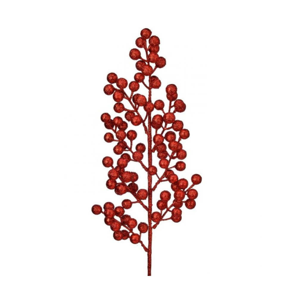 RAMA DE BERRIES BRILLANTE ROJO 61 CM
