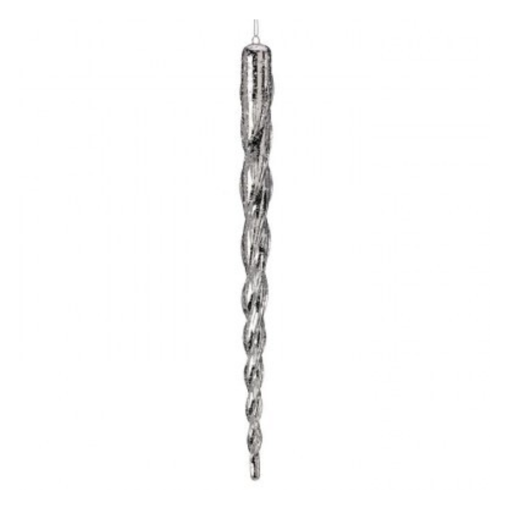 COLGANTE DE GOTA DE HIELO TONO PLATA MED:40 CM