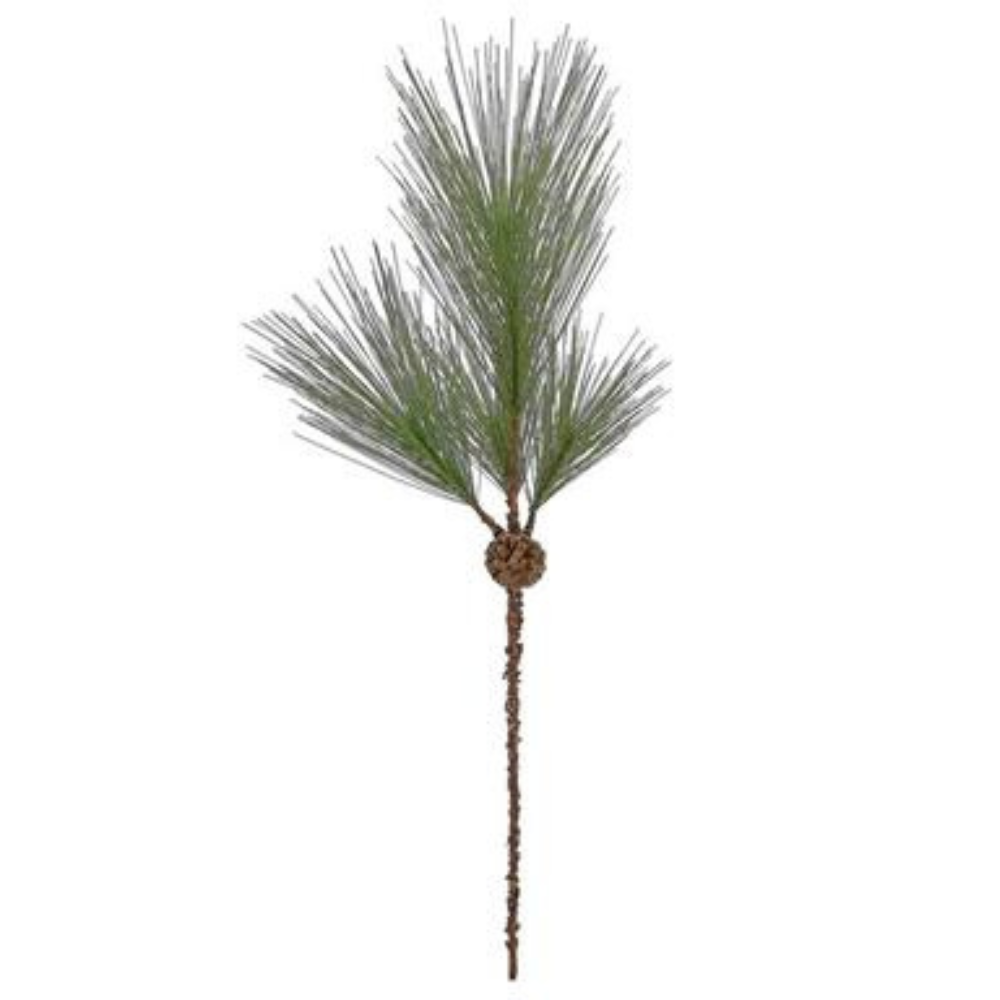 RAMA DE PINON AGUJA VERDE OSCURO CON PIÑAS MED:76 CM