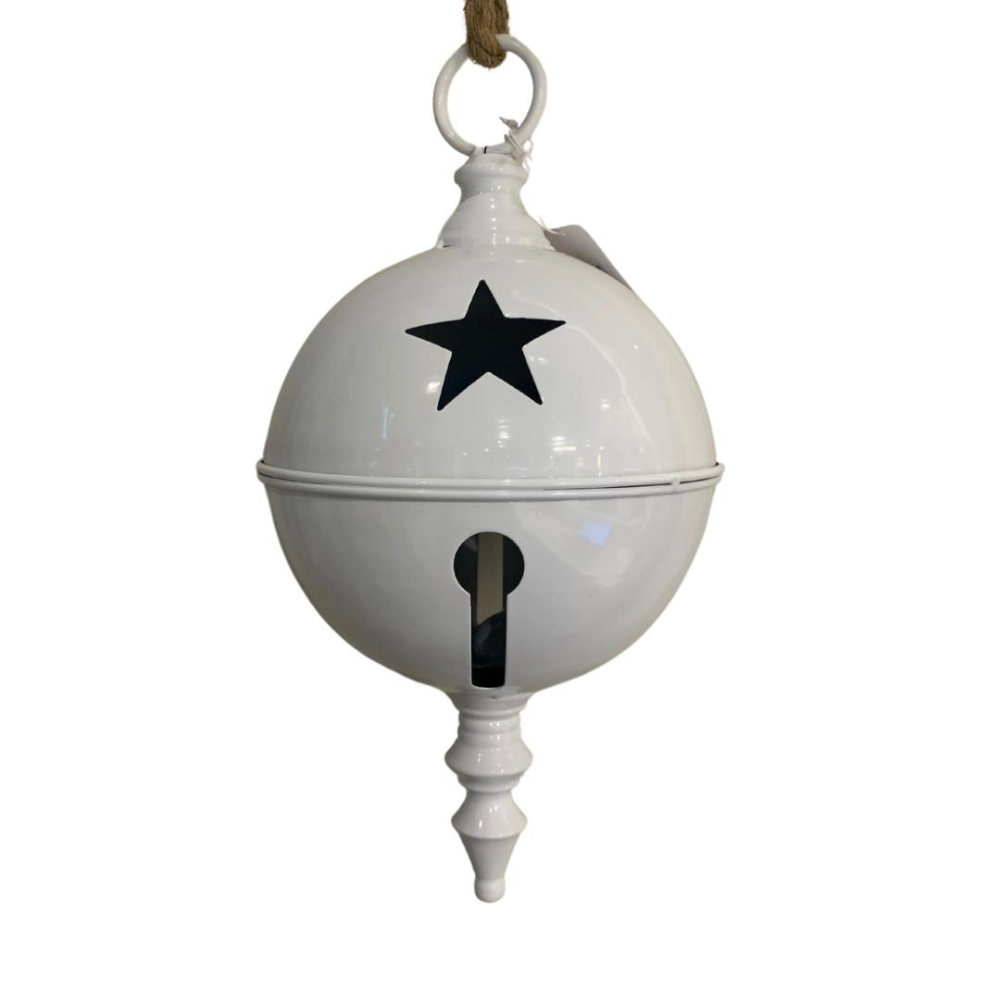 CASCABEL ROJO/BLANCO DE METAL MED:42 CM