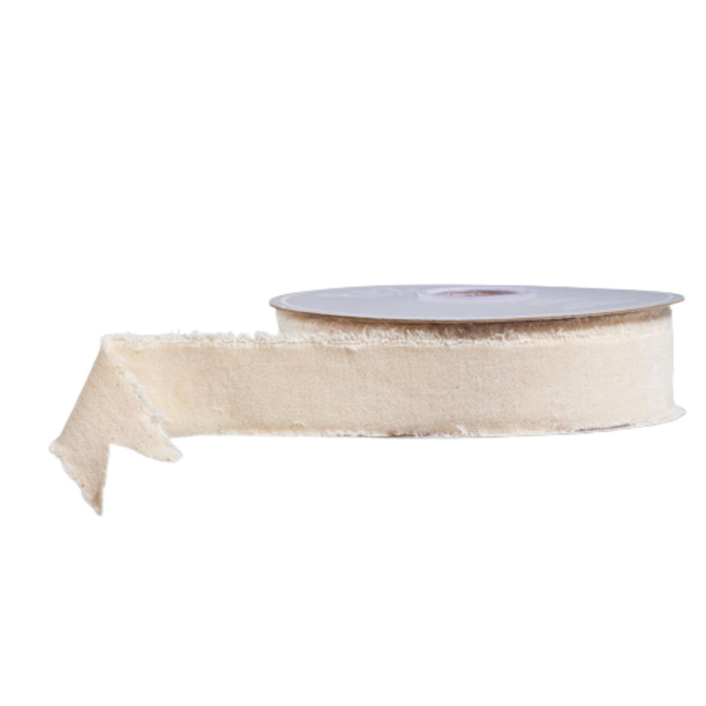 LISTON DE TELA EN TONO IVORY MED:9.14 MTS
