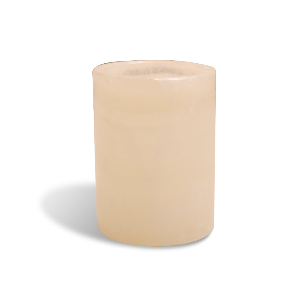 PORTA LAPICES DE MARMOL CREMA 8 CM
