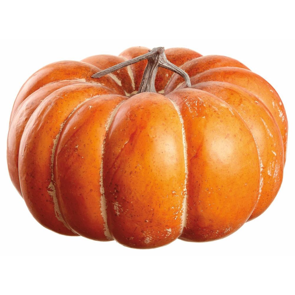 CALABAZA EFECTO GAJOS TONO NARANJA 24X37 CM ANCHO