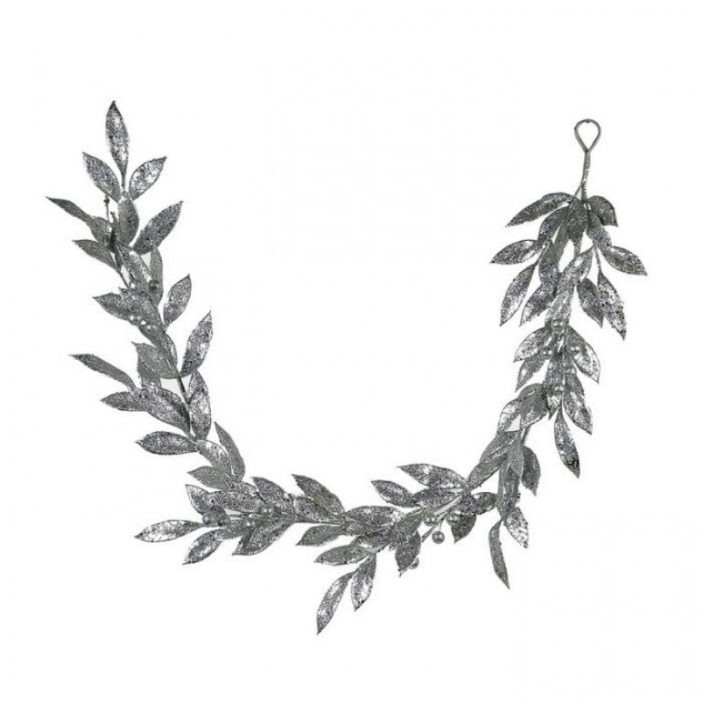 GIRNALDA COLGANTE PLATA CON BRILLOS MED:122 CM