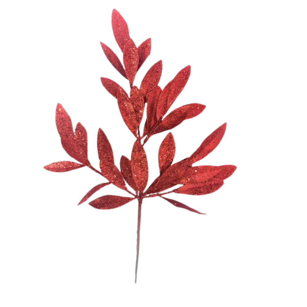 TALLO DECORATIVO EN TONO ROJO OTOÑAL MED:53 CM
