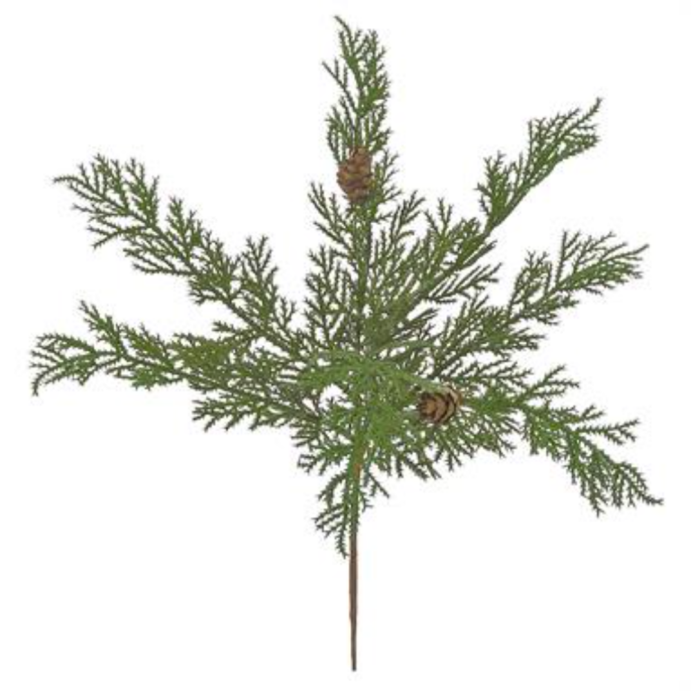 RAMA DE PINO CON PIÑAS 18 CM