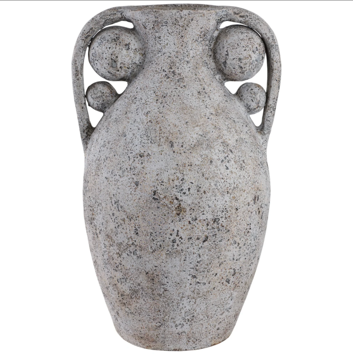 JARRON DECORATIVO DE TERRACOTA CON ASAS MED:66 CM