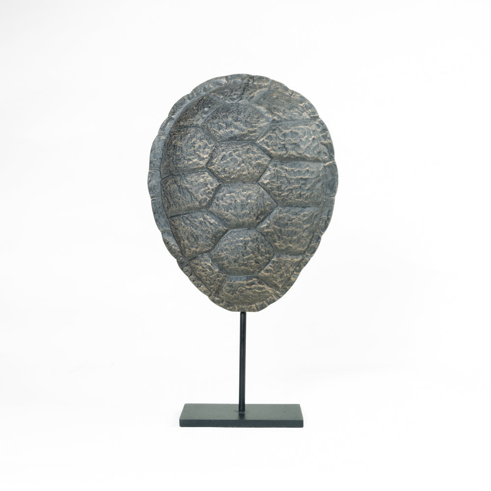 ESCULTURA CAPARAZON DE TORTUGA DE METAL CHICA 37 CM