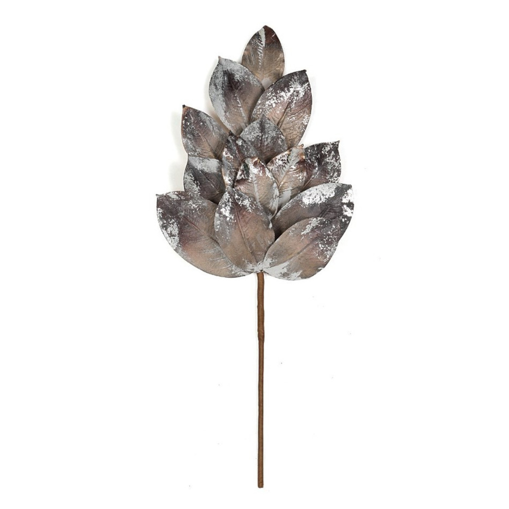 RAMA HOJA DE MAGNOLIA PLATEADA/VERDE MED:61 CM