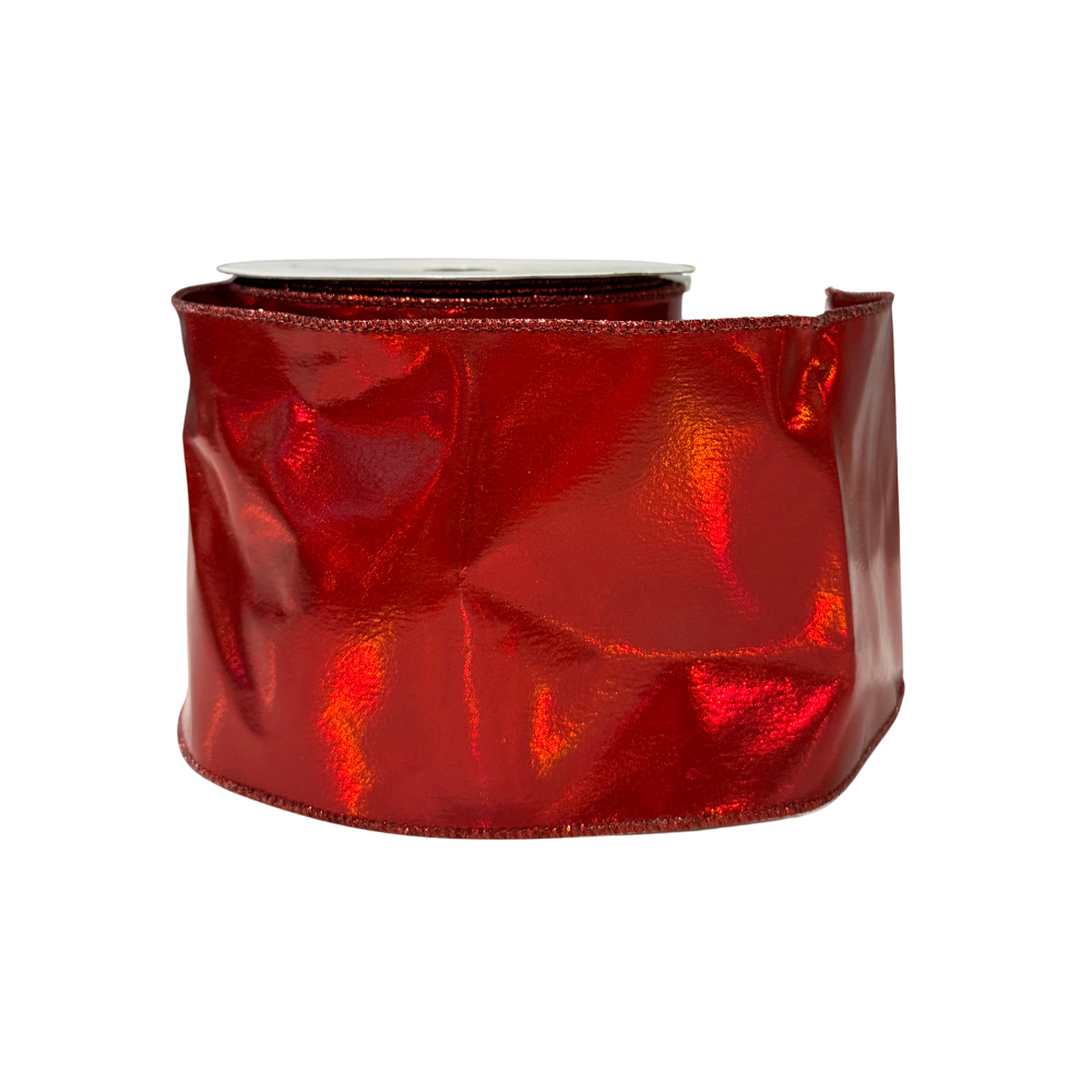 LISTÓN DECORATIVO ROJO LISO MED:10CM X 9 MTS