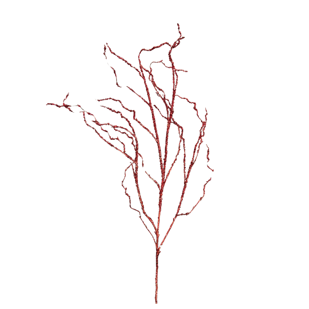 RAMA ROJO BRILLANTE TIPO RAIZ MED:110 CM