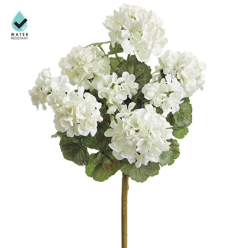 RAMO DE GERANIO BLANCO MED:46 CM