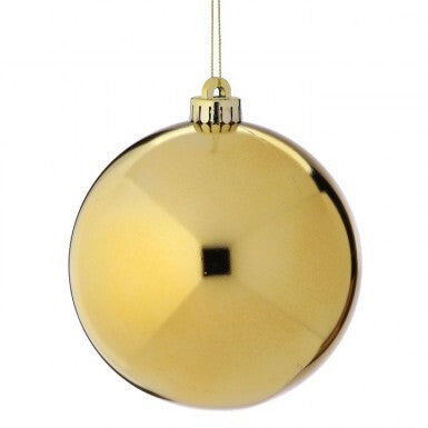 ESFERA DORADA BRILLANTE INASTILLABLE 20 CM