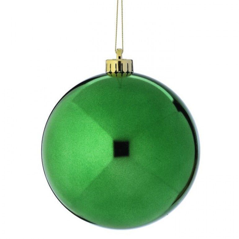 ESFERA VERDE BRILLANTE INASTILLABLE 20 CM