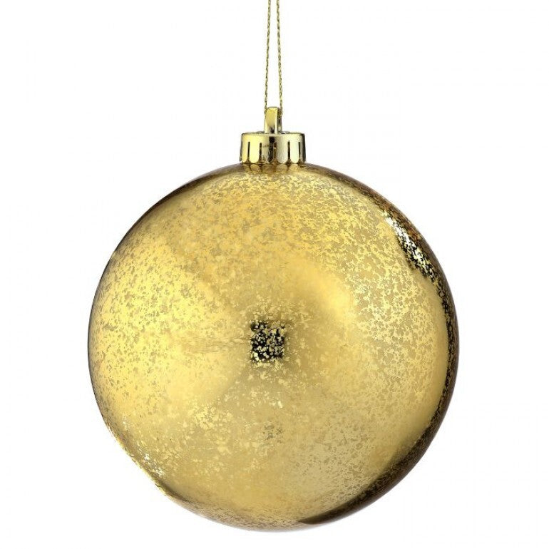 ESFERA BRILLANTE MERCURIO COLOR DORADO 20 CM