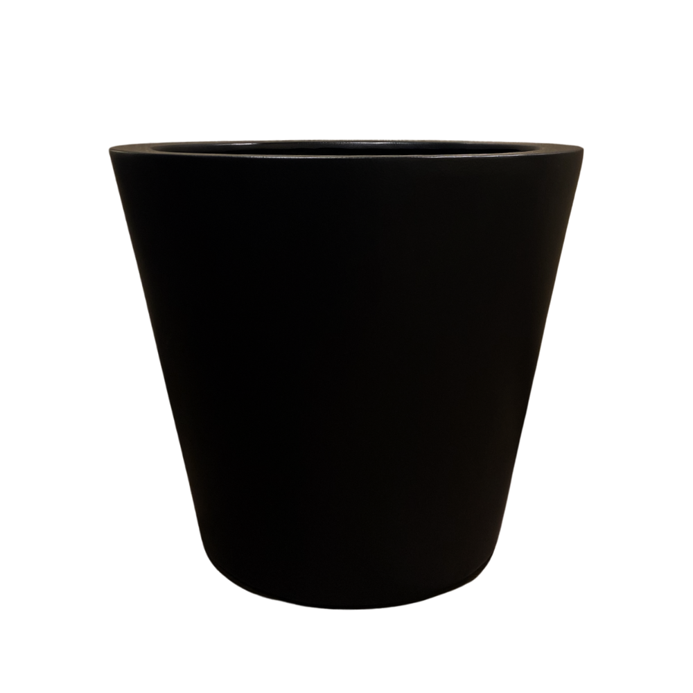 MACETA PARIS EN TONO NEGRO MED: 50X60 CM