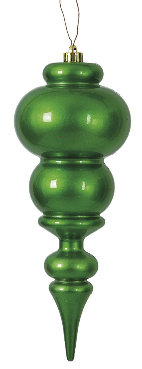 ESFERA FINIAL INASTILLABLE EN TONO VERDE MED:40 CM